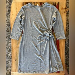Quarter sleeve Side tie dress